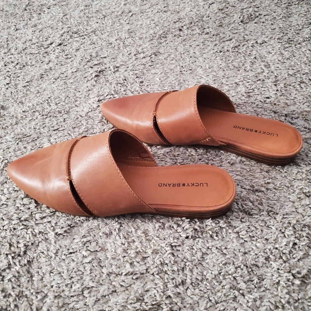 Lucky Brand Mules in Light Brown